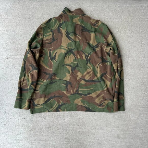 Polo Ralph Lauren Camo Quarter Zip Pullover Men’s L Estate Rib Knit Sweater - Picture 2 of 6